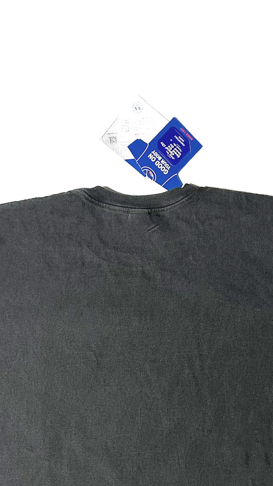 Good On — SS Crew T-shirt, Pigment Dyed Black, Made in Japan