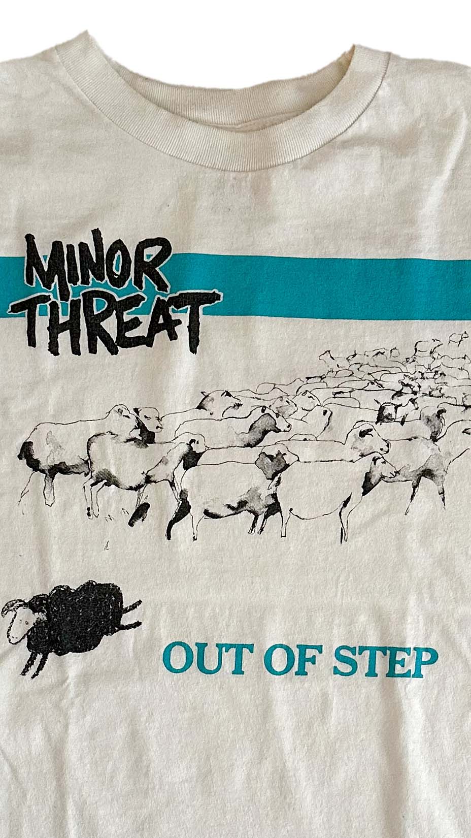 00s Minor Threat Out of Step T-Shirt, white, M