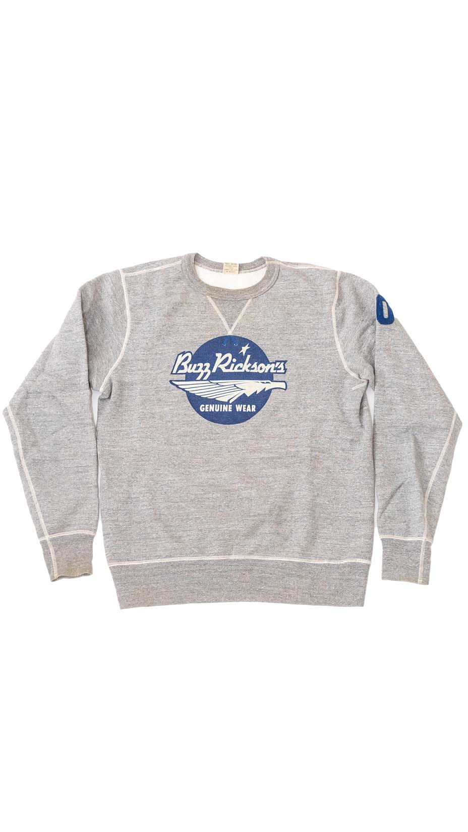 Buzz Rickson's Rare Anniversary Sweatshirt, Grey, L