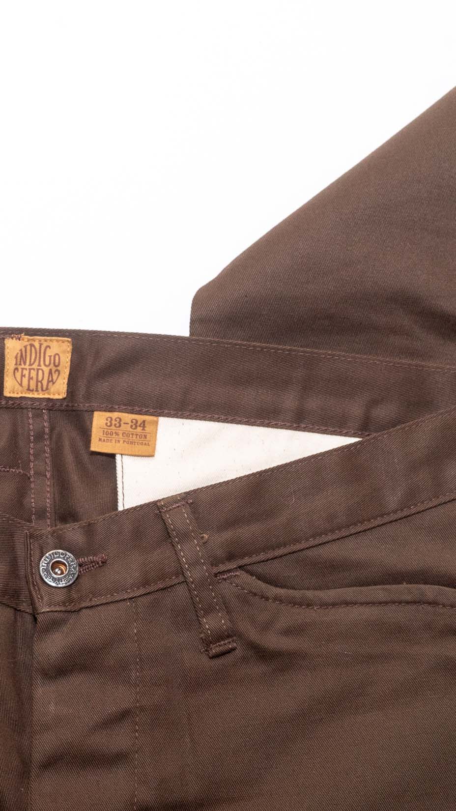 Indigofera, Swearengen Pants, Brown, 33/34