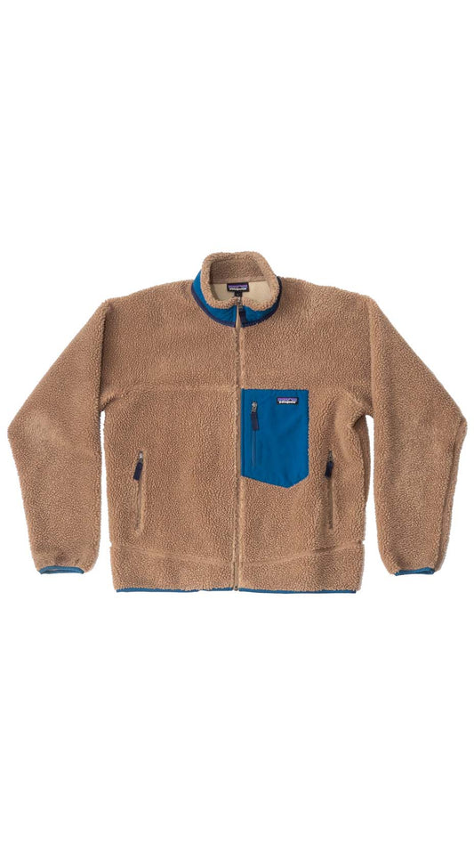 Patagonia Retro X Fleece Jacket, Brown/Blue, L