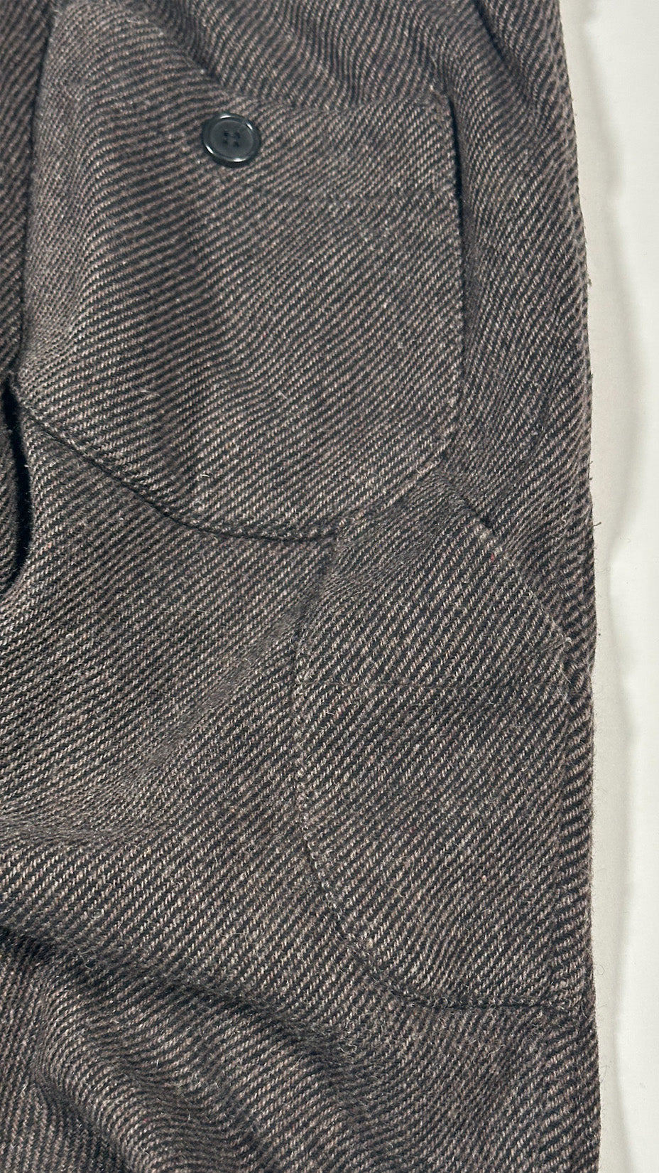 orSlow Wool Painter Pants, Brown Herringbone, Made in Japan, 2