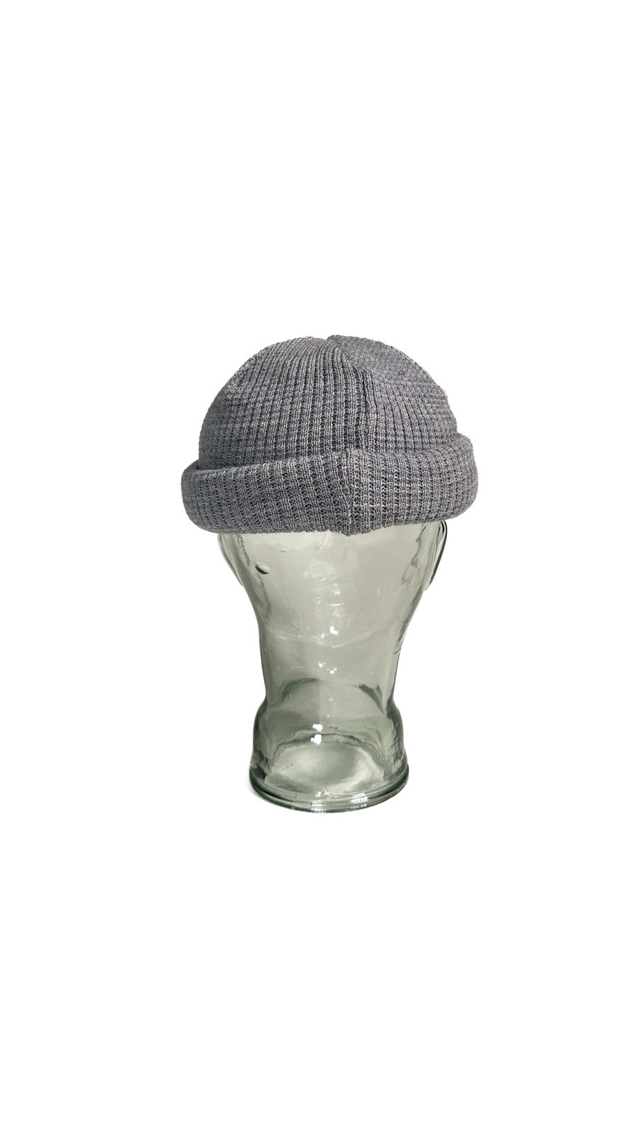 Yokoi Knitted Hat / Beanie, Merino Wool, Made in Japan, Grey