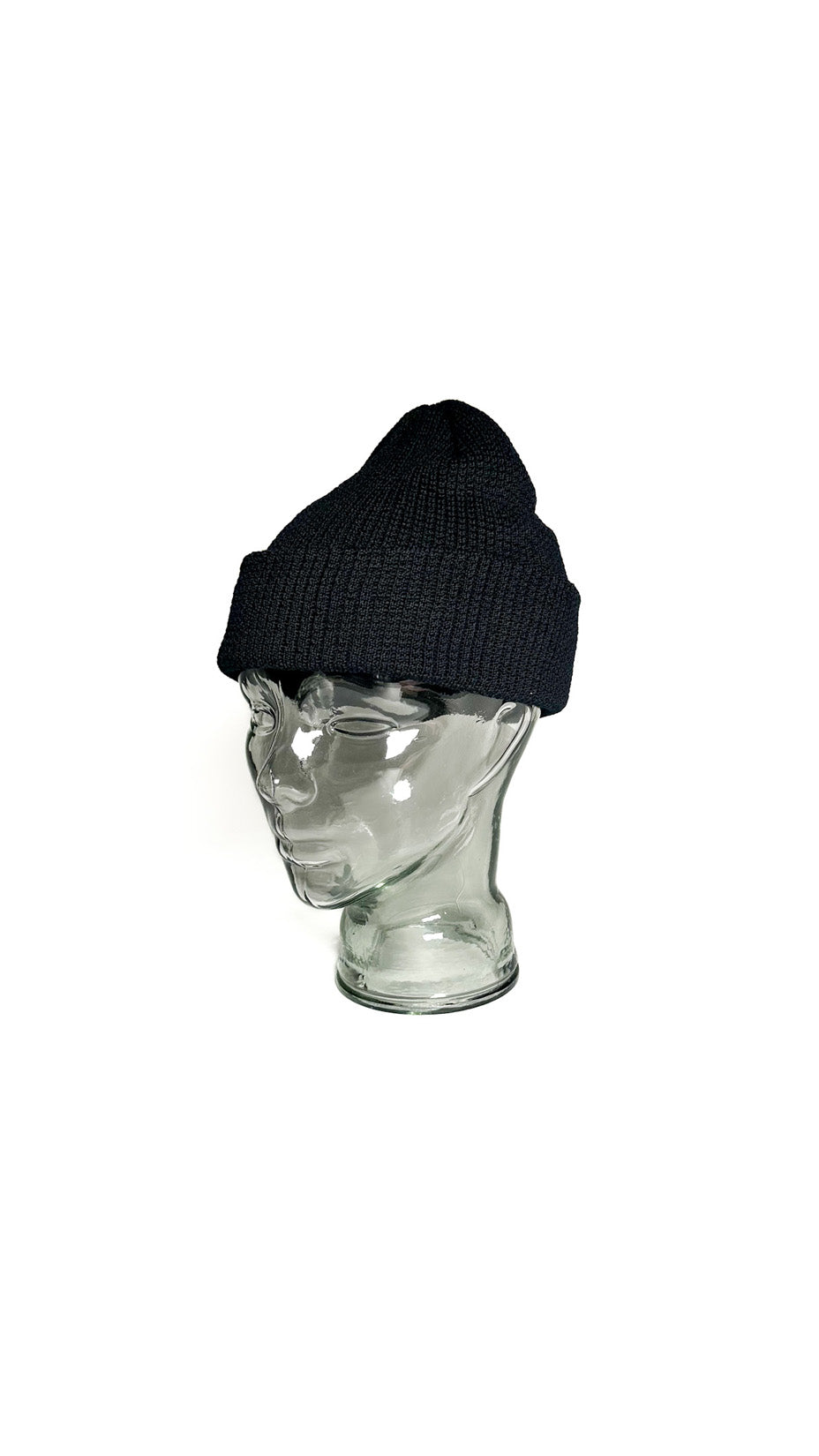Yokoi Knitted Hat / Beanie, Merino Wool, Made in Japan, Black