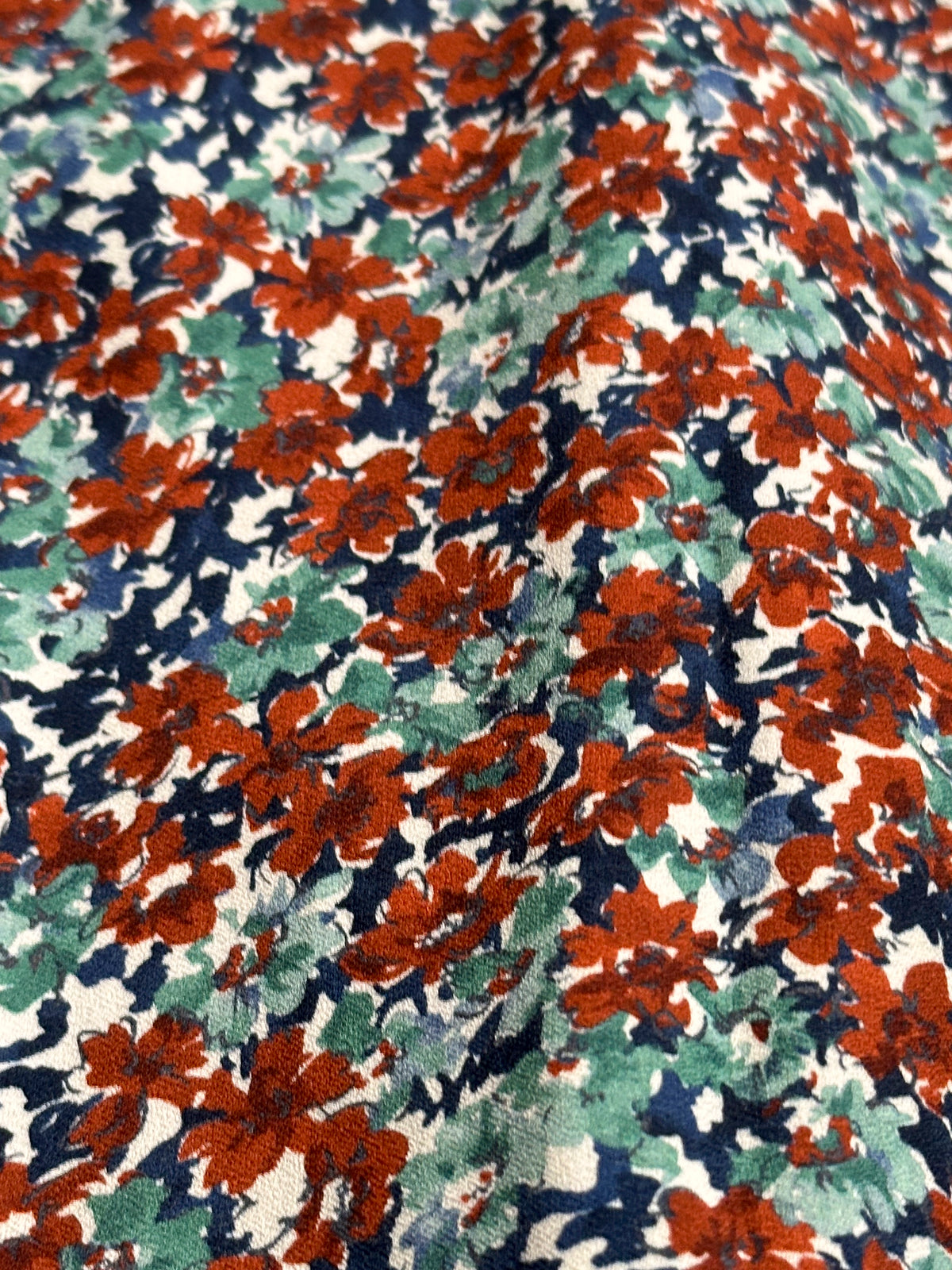 A.P.C. フローラル柄ラップミディワンピース、サイズ36