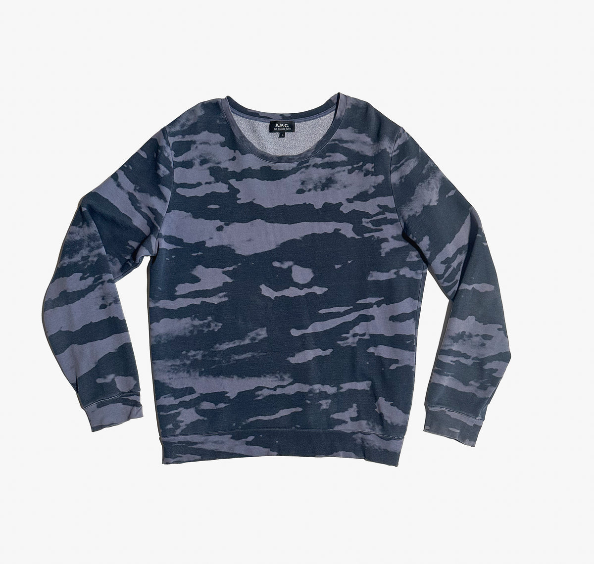 APC Blue Camo Sweatshirt, L