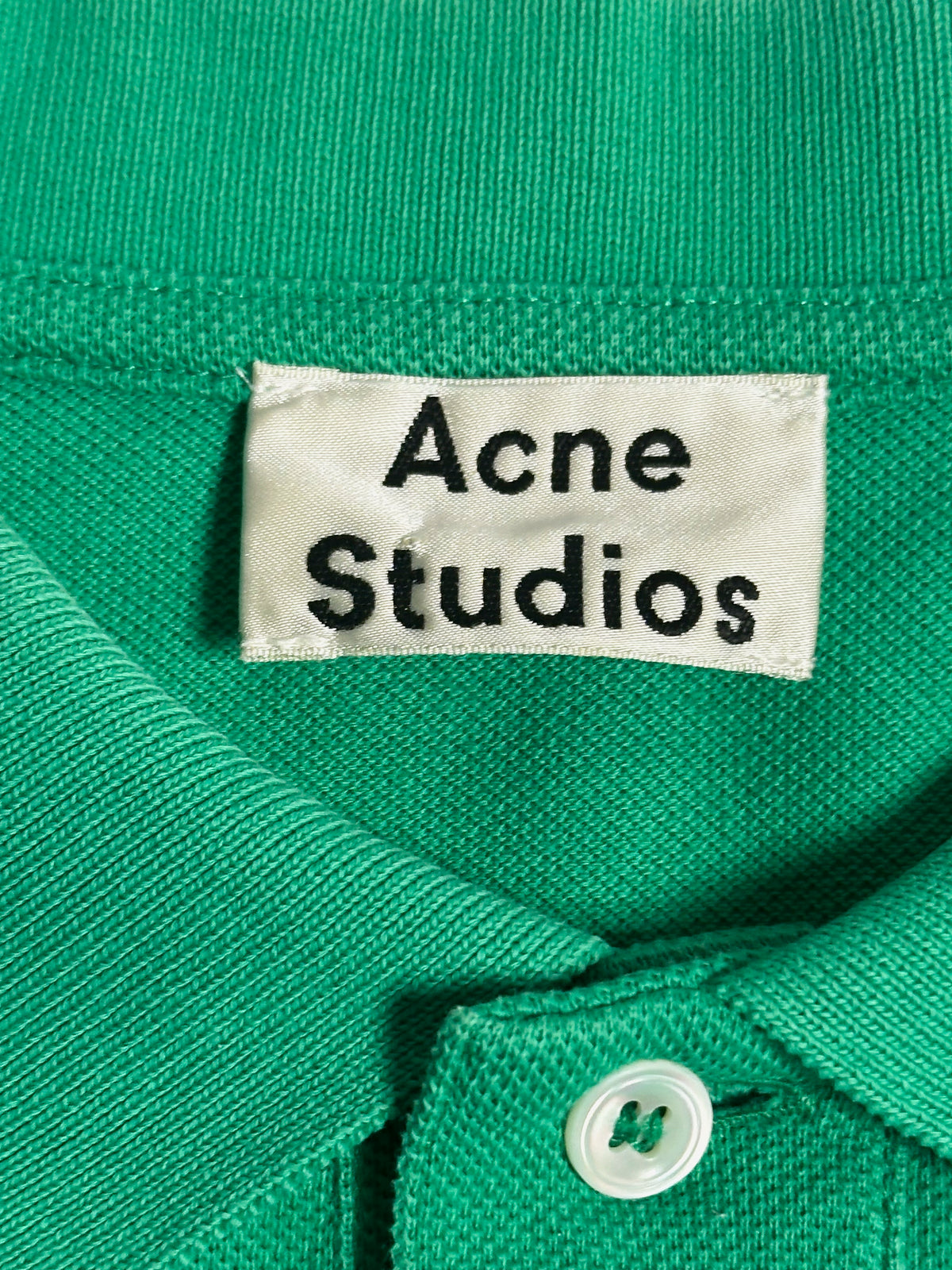 Acne Studios、Kolby ポロシャツ、グリーン、M