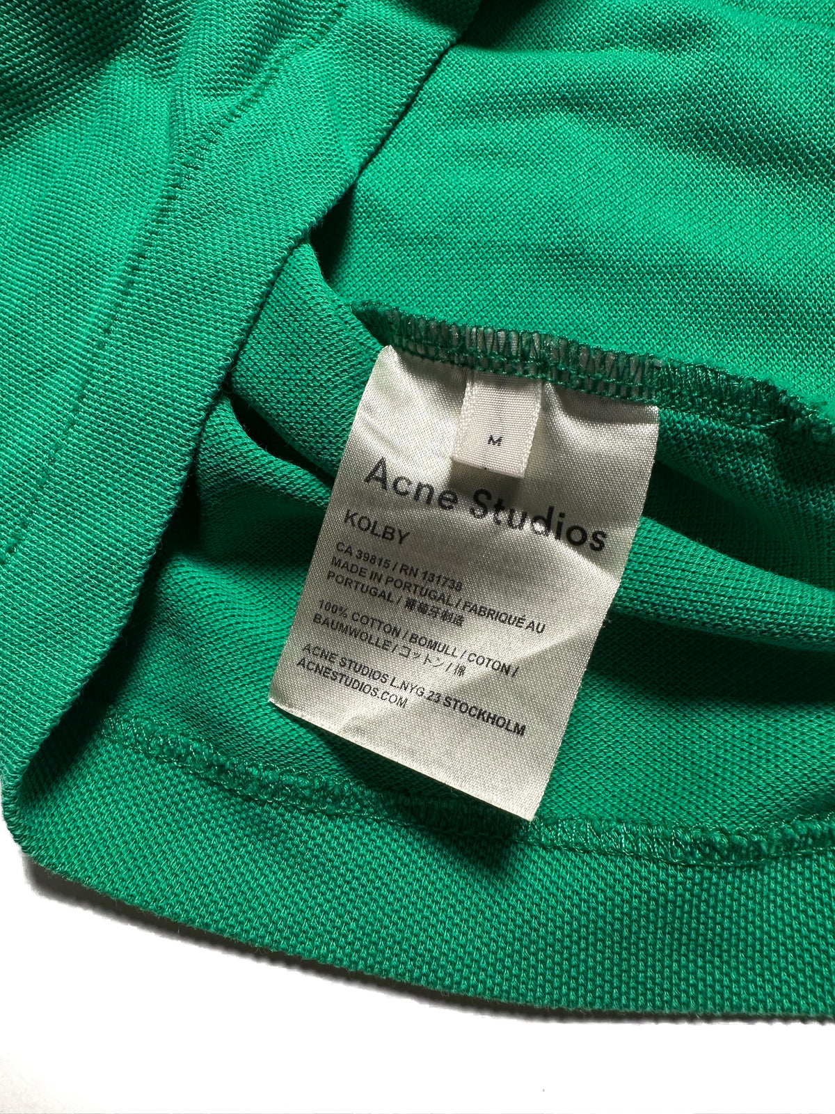 Acne Studios、Kolby ポロシャツ、グリーン、M