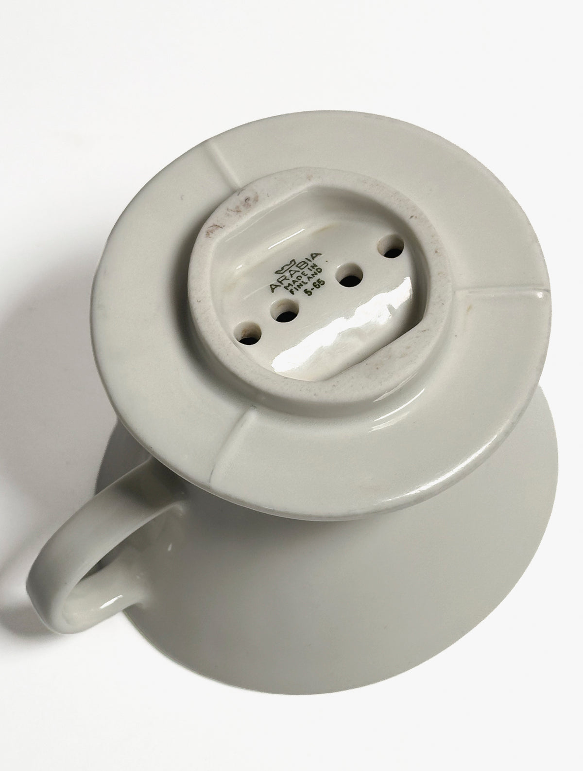 Arabia, Vintage Coffee Dripper, White, Large
