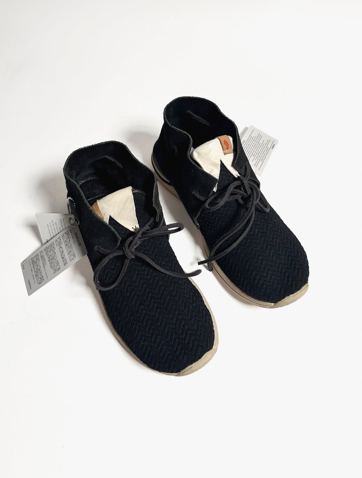 Visvim Huron Mesh Moc Folk shoes, black, US9.5