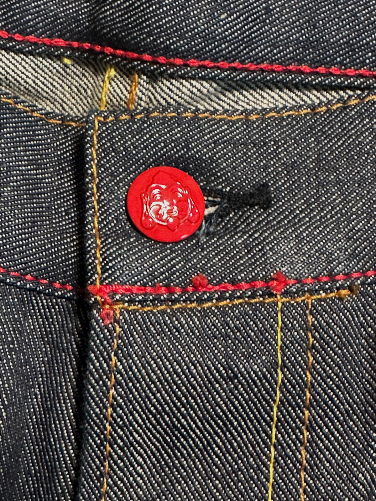 Evisu — lot. 0330, cinch back, selvedge denim, rare, made in Japan, 34