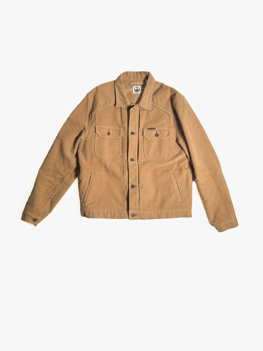 Indigofera Parsons Lodge Moleskin Jacket, Tan, L