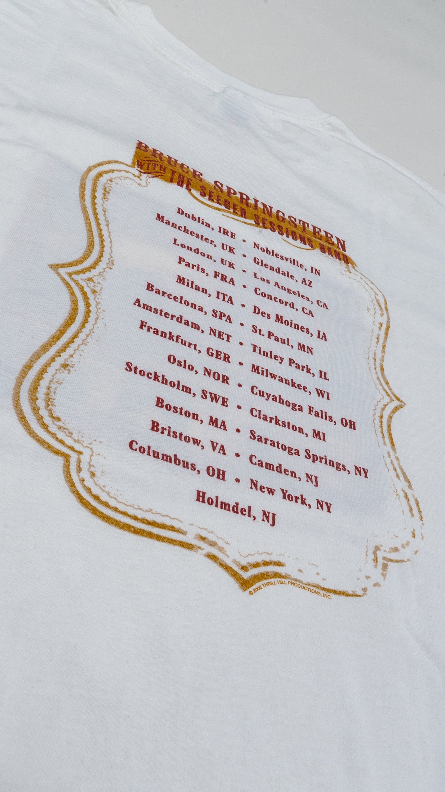 Bruce Springsteen with The Seeger Sessions Band Tour T-shirt — XL